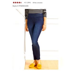 Talbots Sculpt Pull-On Jeggings - Medium Dark Wash